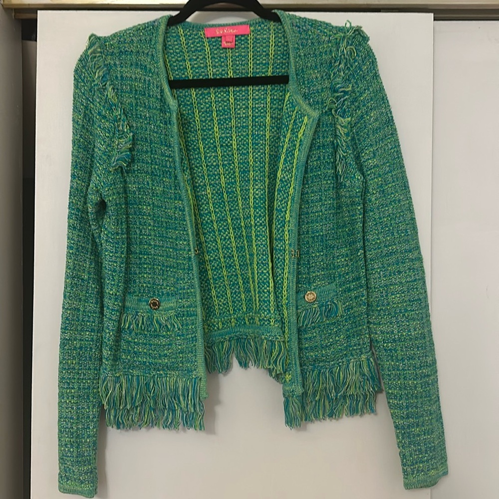 lilly pulitzer cardigan like new